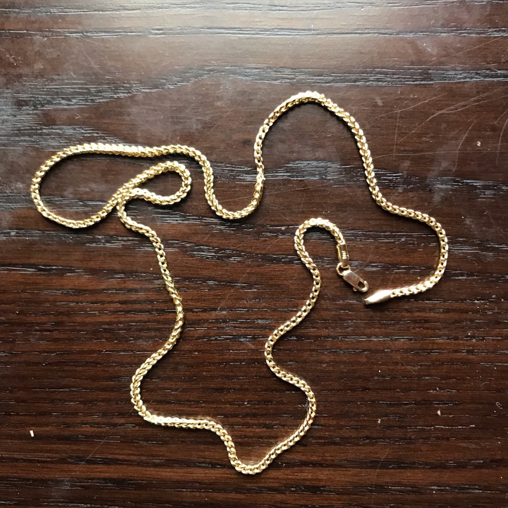 AUTHENTIC diamond cut gold chain
